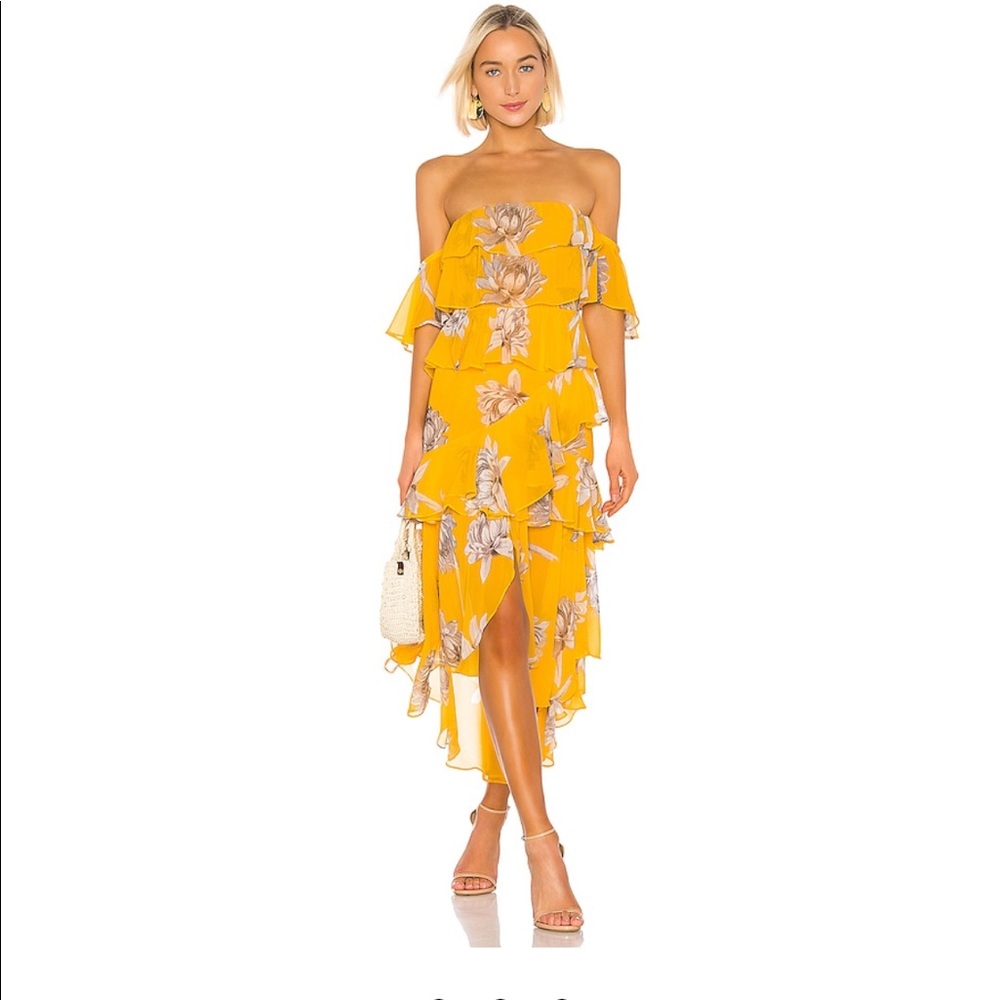 Misa Los Angeles Delila Dress yellow